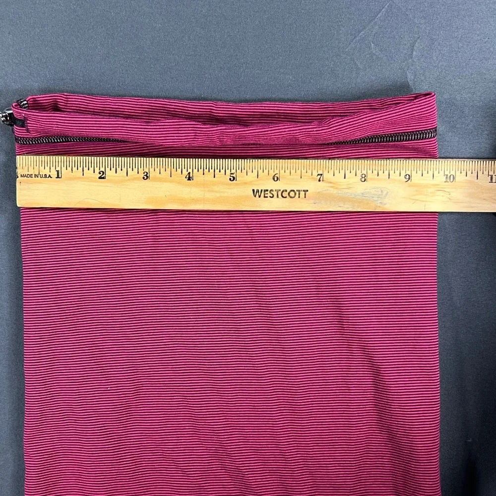 Lululemon Pink‎ Black Stripe Vinyasa Scarf Neck Warmer Infinity Scarf